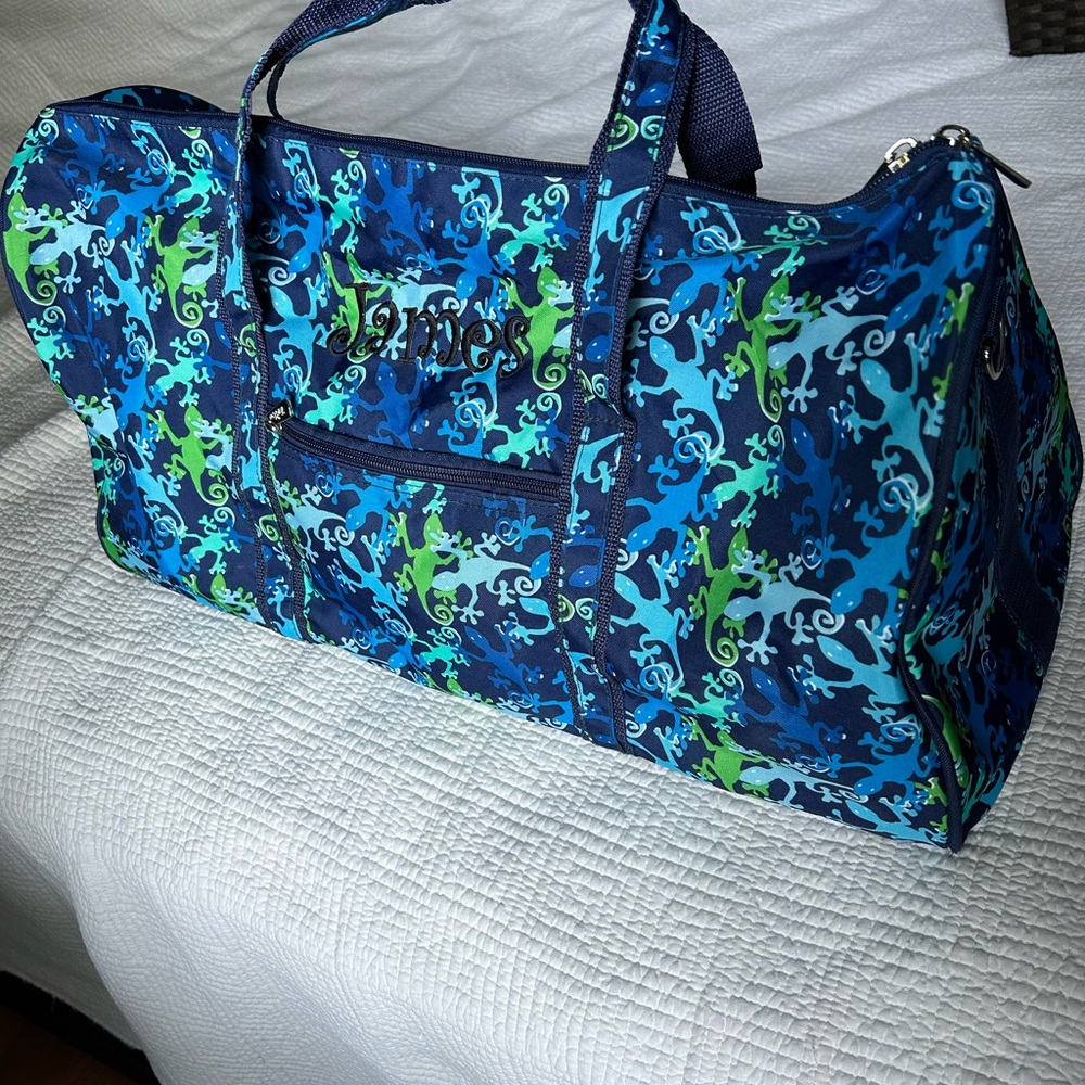 Big & Lou Duffel bag, geckos